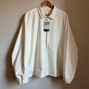 NWT Nike Jacket Size XL Zip-Up 24.7 PerfectStretch Men's Dri-FIT UV Sail Bone
